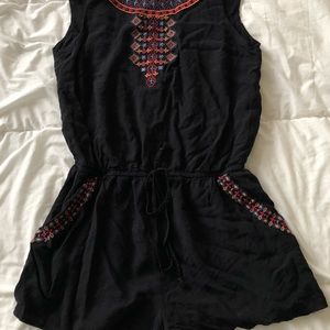 Embroidered romper